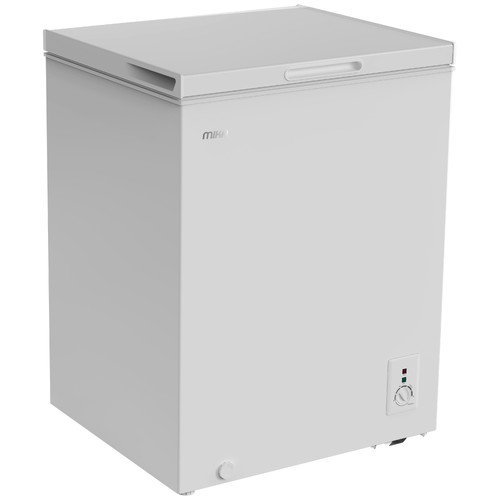 MIKA Chest Freezer, 142L, White Inner, Silver Grey - Image 3