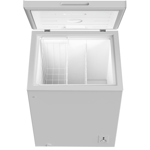 MIKA Chest Freezer, 142L, White Inner, Silver Grey - Image 2