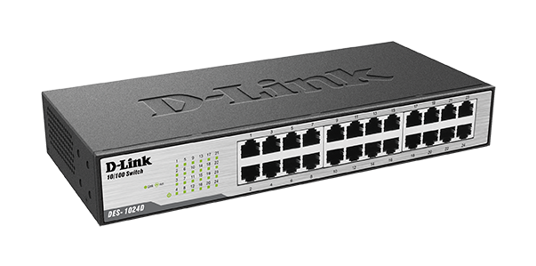 D-Link DES-1024D 24-Port Unmanaged Switch