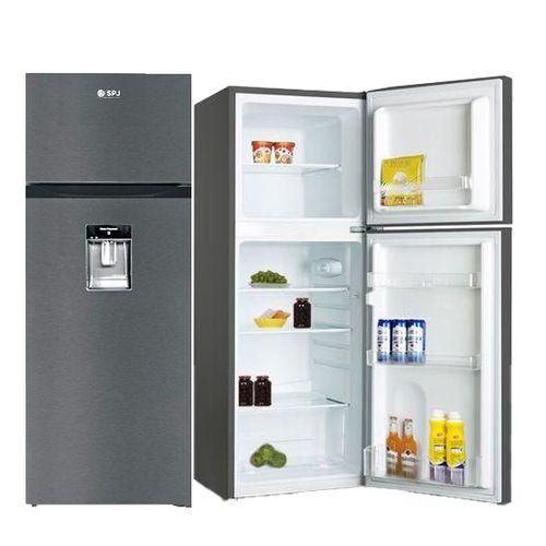 SPJ 270 Litres Double Door Fridge With Dispenser – Silver.