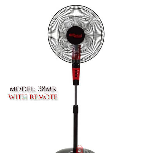 Super General Electric Pedestal Fan 16 Inch With Remote Control , 16” Stand Fan