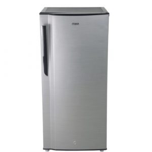 MIKA Fridge, 175L, Single Door, Defrost (Direct Cool), Line Silver Dark