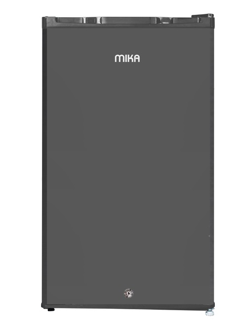 MIKA Fridge, 92L, Single Door, Defrost (Direct Cool), Dark Silver