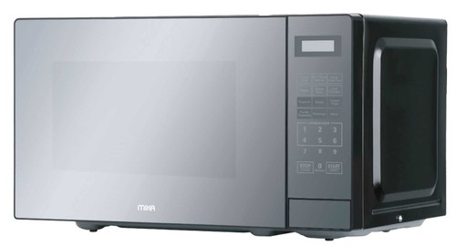 MIKA Microwave Oven, 20L, Digital, With Grill (Combi), Mirror Black
