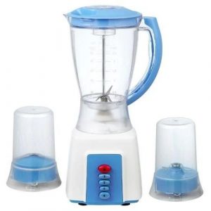 Miralux 3 In 1 Blender For Grinding Mincing And Blending With Plastic Jar Of 1.5 Liters-Transparent
