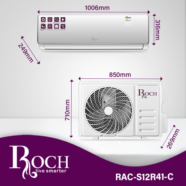ROCH Inverter Split Air Conditioner 12000 BTU (RAC-S12R41-C) - Image 2