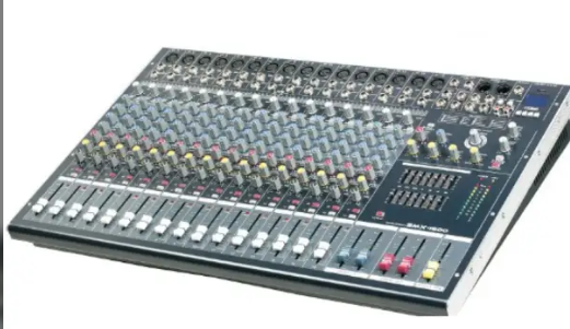 Yamaha 16-channel audio mixer.