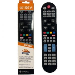 Universal Remote For Both Smart & Non Smart LED/LCD TVs - Black