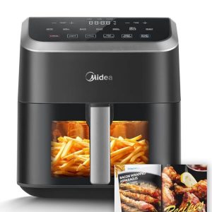 Midea Air Fryer 5.5 Quart with See-Thru Window, Rapid Air Technology