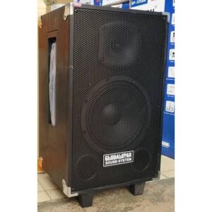 Globalstar New Rechargeable Speaker System with Microphone GS -802-black -Black