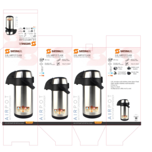 SayonaPPS SVF-2533 Airpot Flask 5.0L with Pump Dispenser Model: SVF-2533