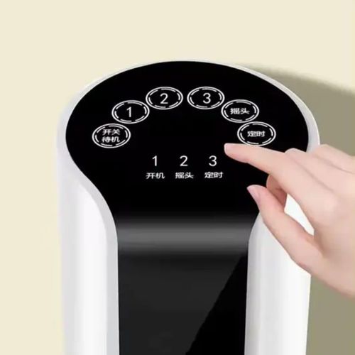 Touch Operated Tower Fan With Remote Control 3 Speed Settings Slim Design To Fit Even In Small Places - Image 2