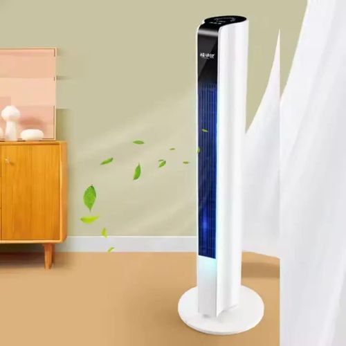 Touch Operated Tower Fan With Remote Control 3 Speed Settings Slim Design To Fit Even In Small Places - Image 3